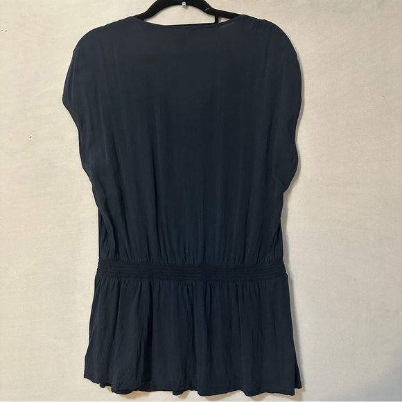 Banana Republic Navy V-Neck Top SIZE S - Picture 3 of 9